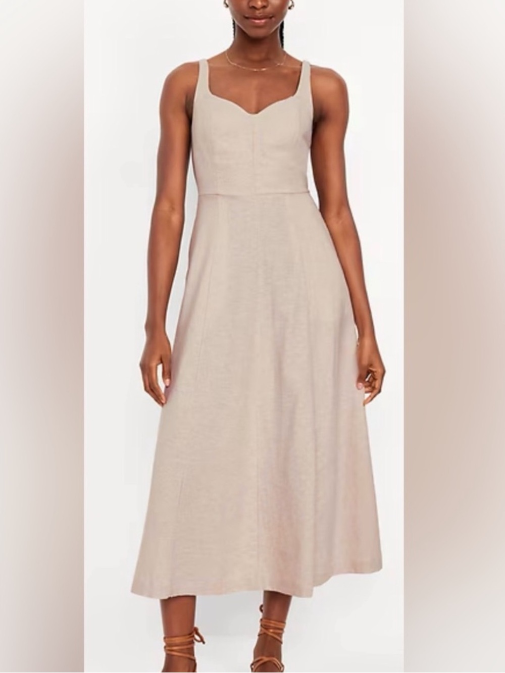 Old Navy Cream Maxi Dress